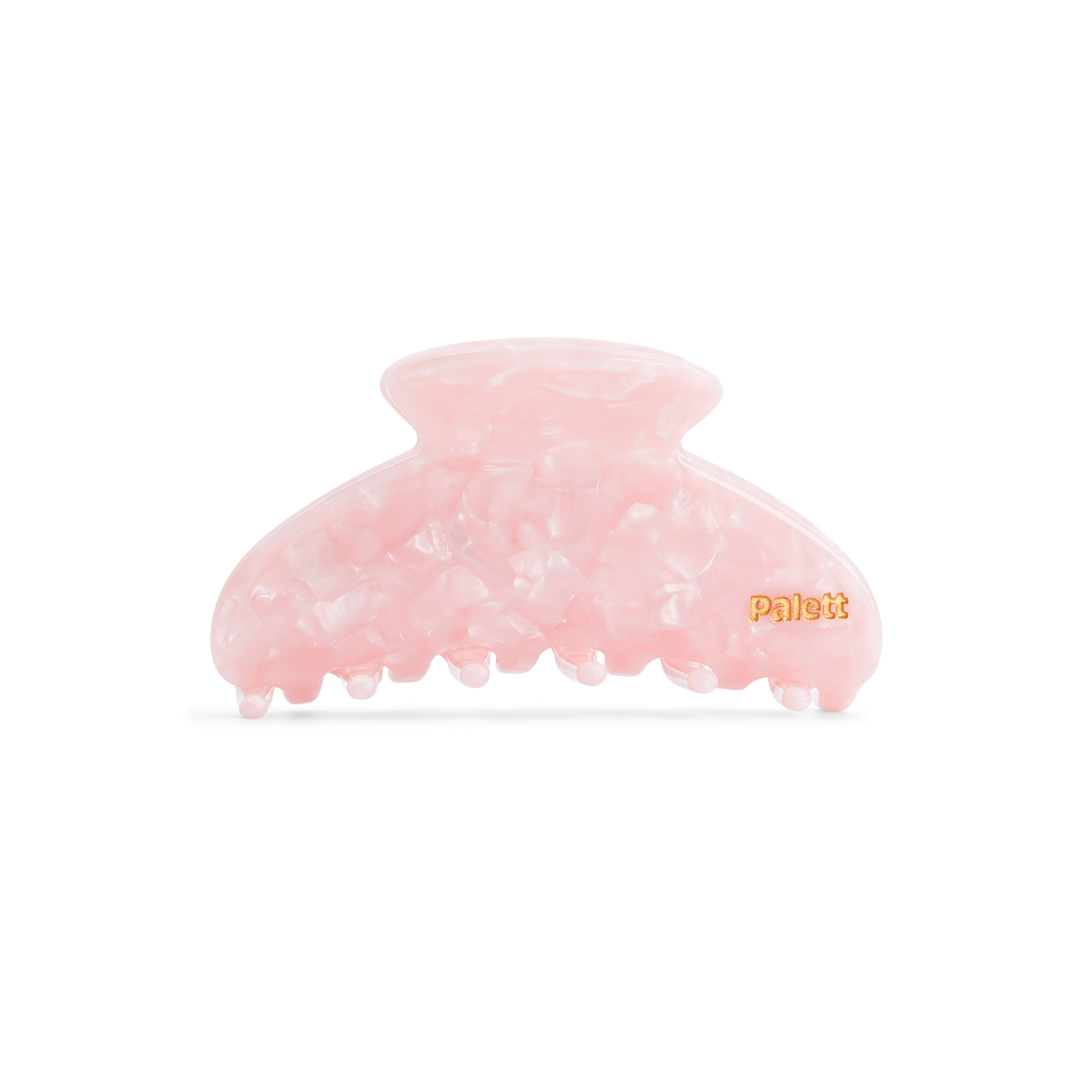Pince à cheveux rose en acétate, coloris Rosée, vue de face